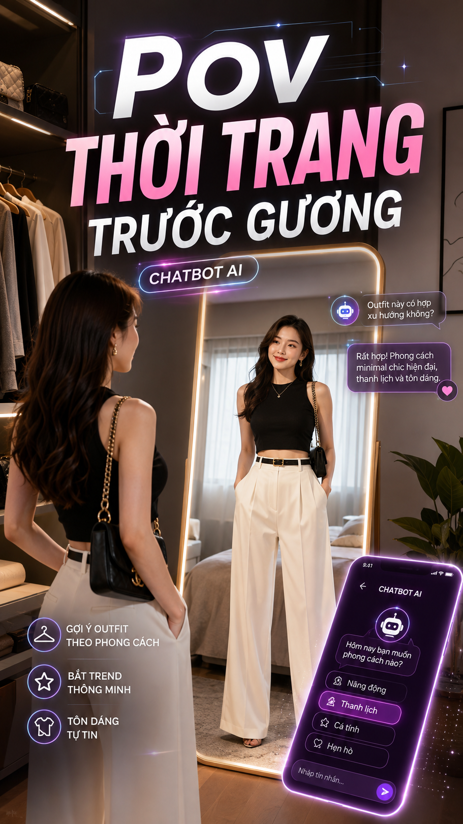 Chatbot GPT - POV Thời Trang Trước Gương