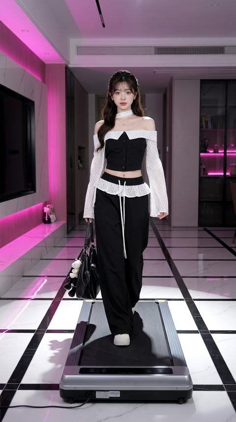 AUTO APP Tạo video catwalk máy chạy bộ tự động-Veo3